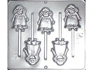 Girl Chocolate Mould 5 Cavity